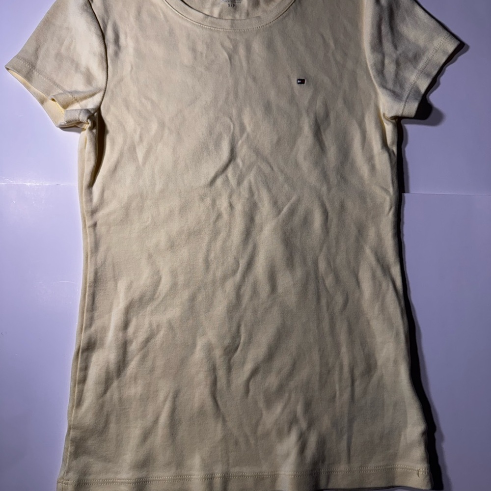 Tommy Hilfiger Women's Cream T-Shirt